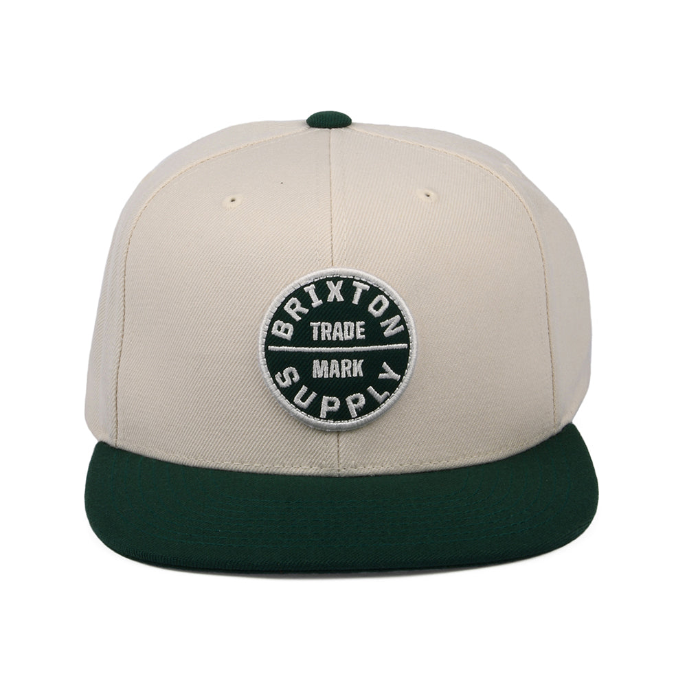 Casquette Snapback Oath III crème-vert BRIXTON