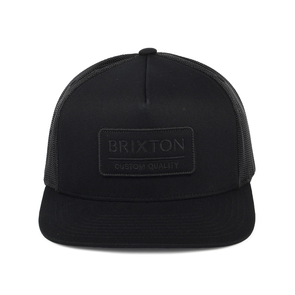 Casquette Trucker Palmer Proper MP noir sur noir BRIXTON