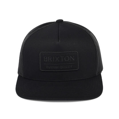 Casquette Trucker Palmer Proper MP noir sur noir BRIXTON