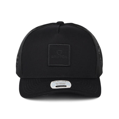 Casquette Trucker Alpha Block NetPlus MP noir sur noir BRIXTON