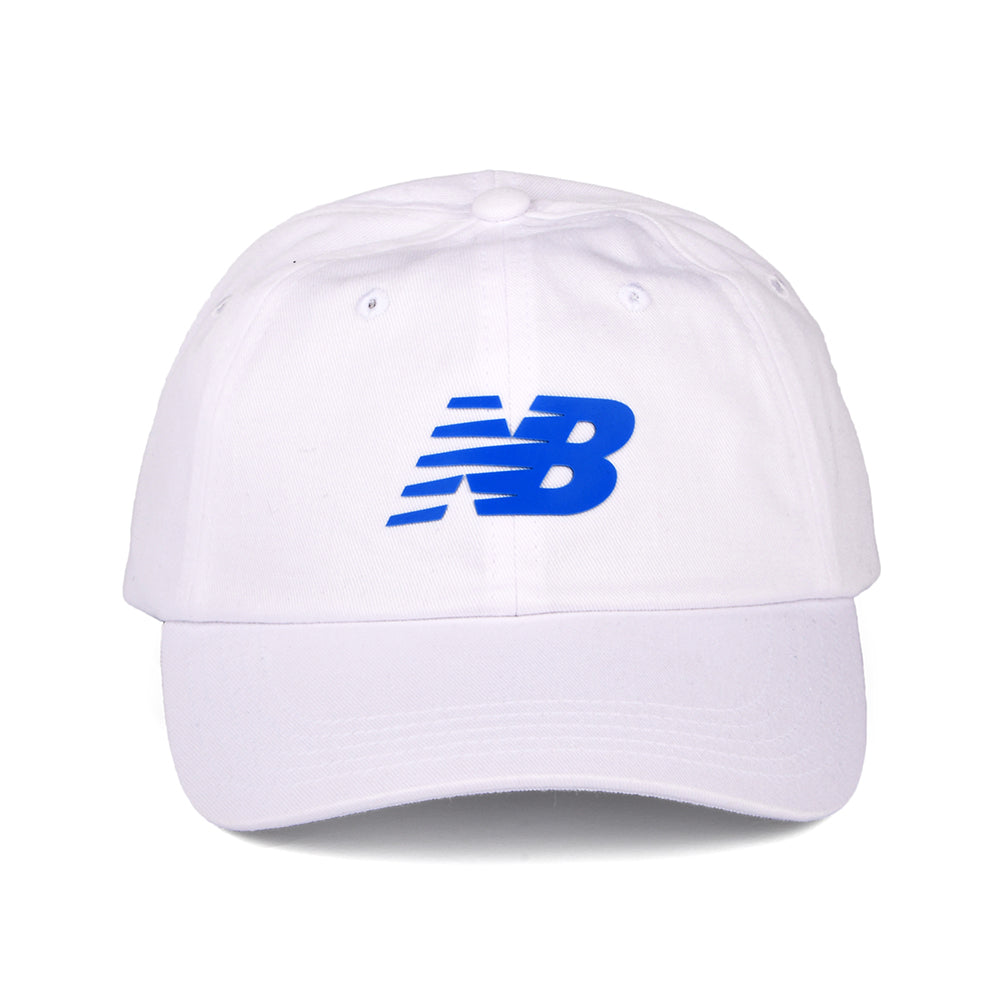 Casquette Snapback à Visière Incurvée blanc-bleu NEW BALANCE