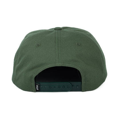 Casquette Snapback Non Structurée Box Logo vert foncé HUF