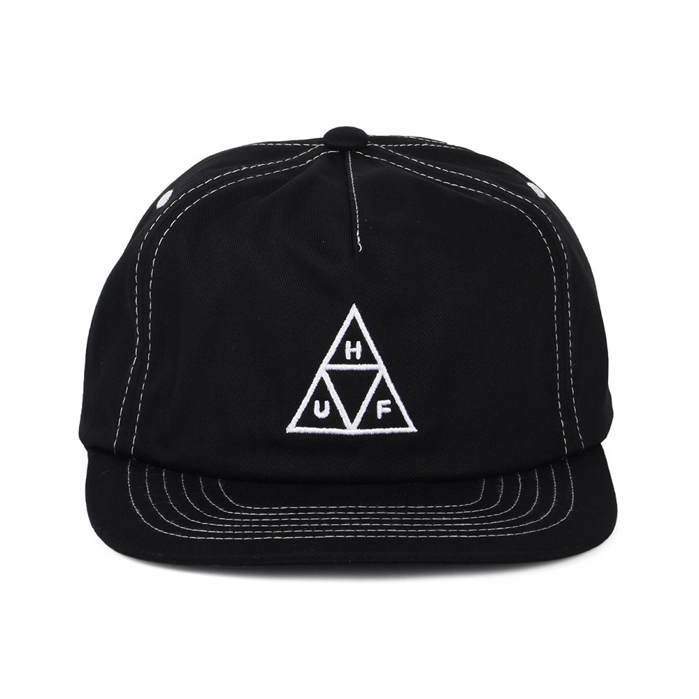 Casquette Snapback Non Structurée Triple Triangle noir-blanc HUF