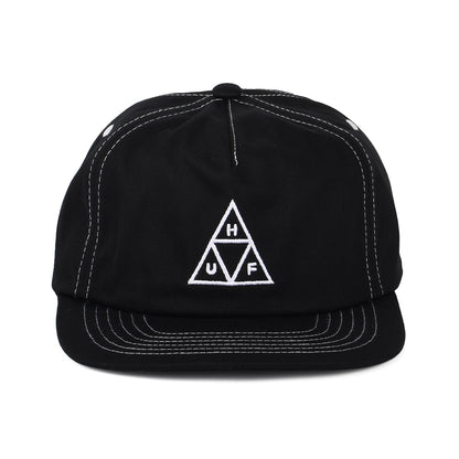 Casquette Snapback Non Structurée Triple Triangle noir-blanc HUF