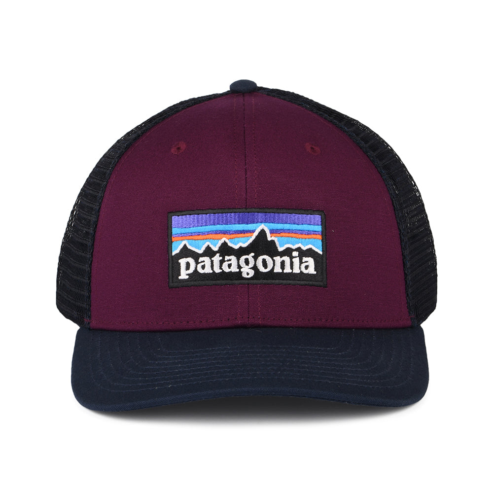 Casquette Trucker en Coton Bio P-6 Logo prune-bleu marine PATAGONIA