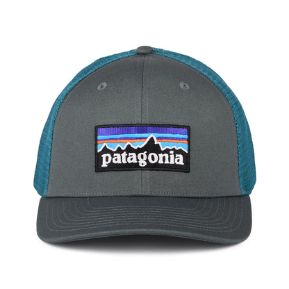Casquette Trucker en Coton Bio P-6 Logo forêt clair-bleu sarcelle PATAGONIA