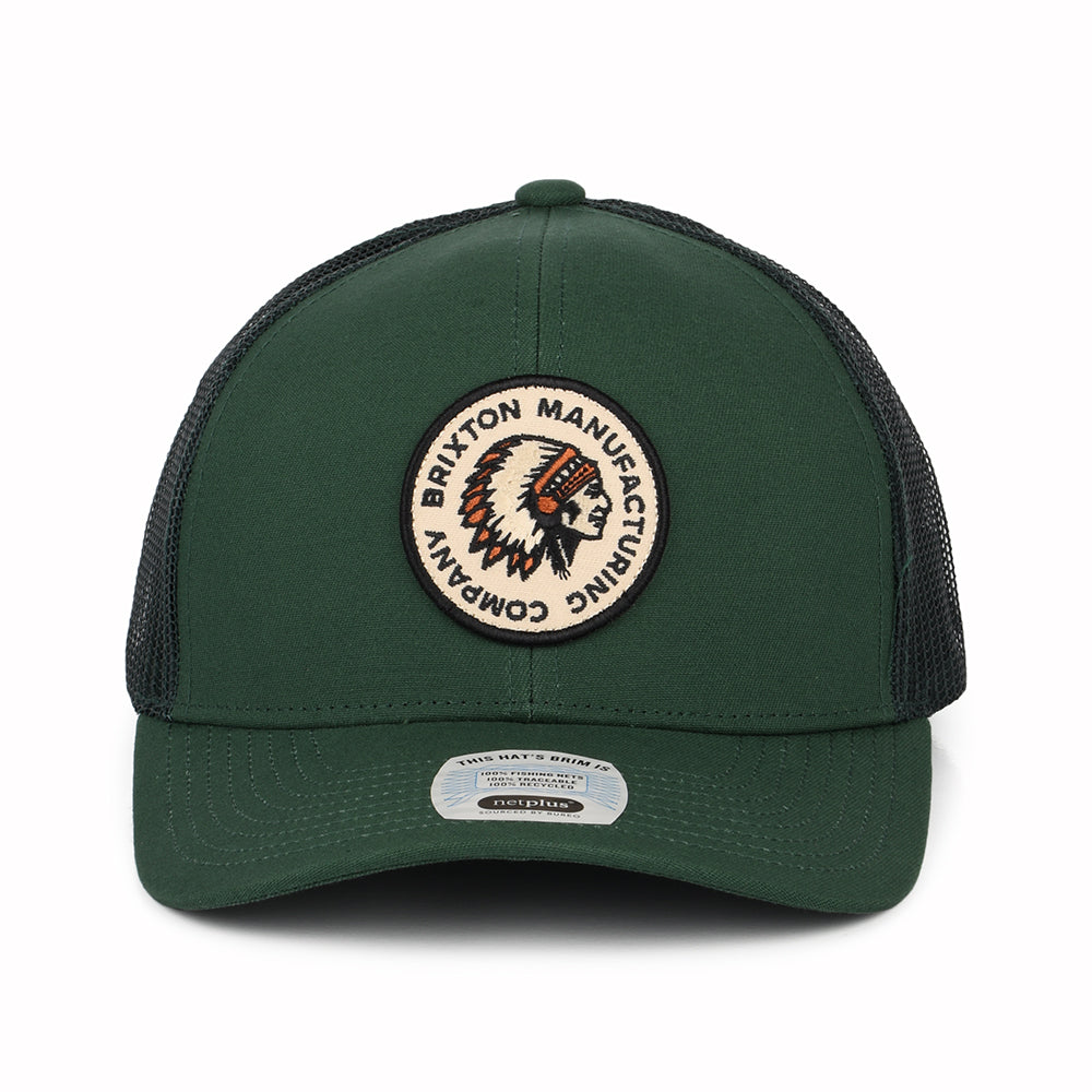 Casquette Trucker Rival Stamp NetPlus MP vert sapin BRIXTON