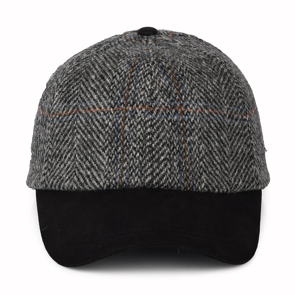 Casquette en HARRIS TWEED gris-noir FAILSWORTH