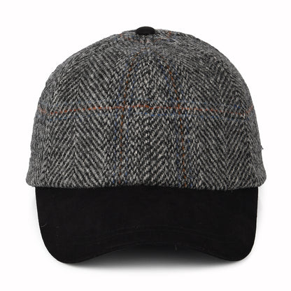 Casquette en HARRIS TWEED gris-noir FAILSWORTH