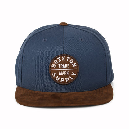 Casquette Snapback Oath III bleu-marron BRIXTON