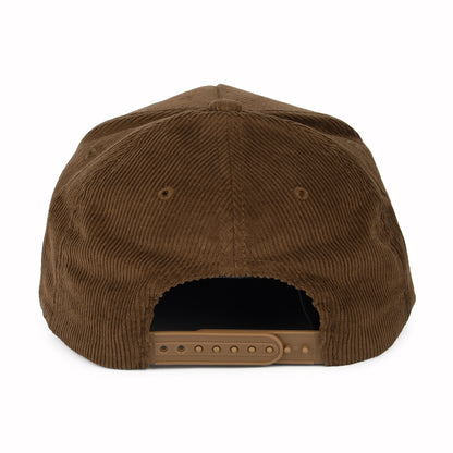 Casquette Snapback en Velours Côtelé Linwood C NetPLus MP marron-rouge BRIXTON