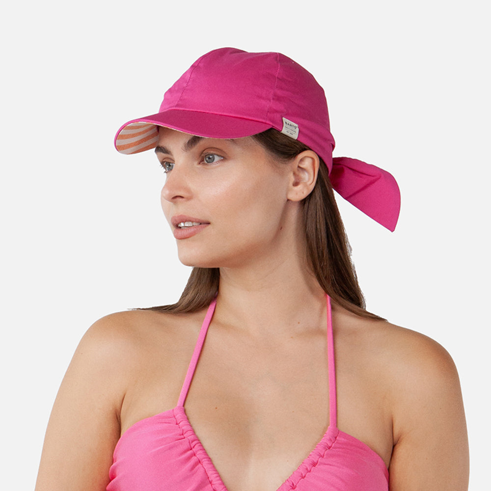 Casquette de Soleil en Coton Wupper rose vif BARTS