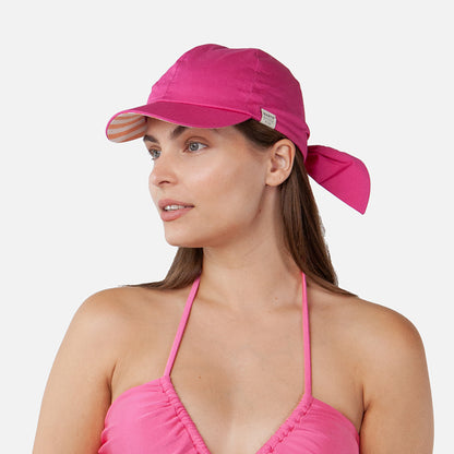 Casquette de Soleil en Coton Wupper rose vif BARTS