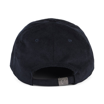 Casquette en Velours Côtelé Ton Sur Ton Harlem bleu marine foncé CARHARTT WIP