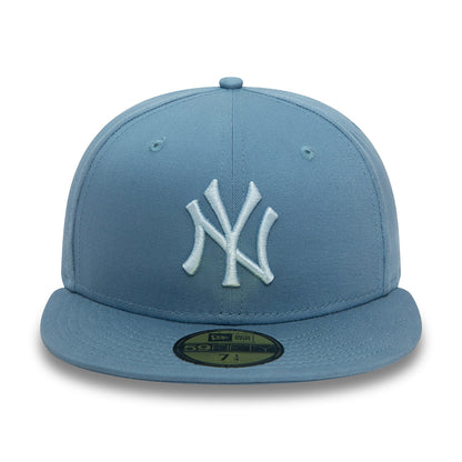 Casquette 59FIFTY MLB League Essential New York Yankees bleu clair-bleu glacé NEW ERA
