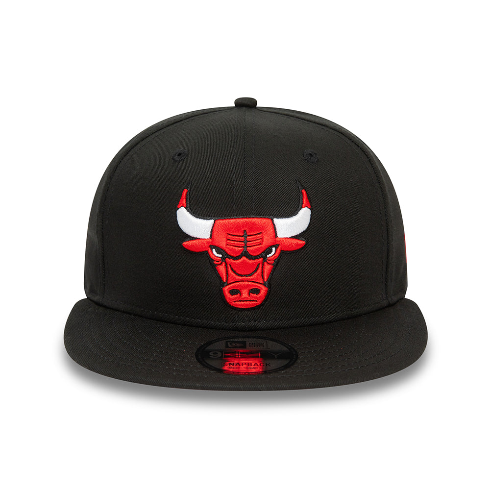 Casquette Snapback 9FIFTY NBA Rear Logo Chicago Bulls noir NEW ERA
