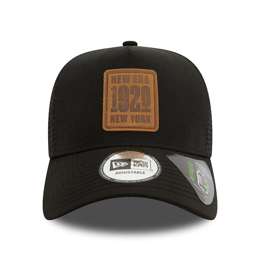 Casquette Trucker A-Frame NE Repreve noir NEW ERA
