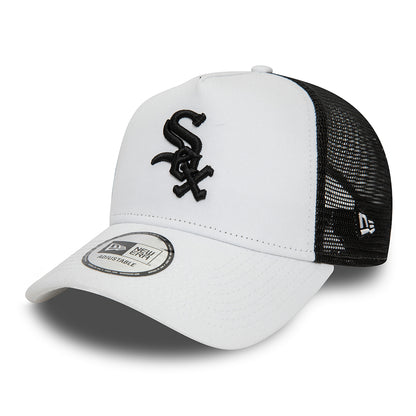 Casquette Trucker A-Frame MLB League Essential Chicago White Sox blanc-noir NEW ERA