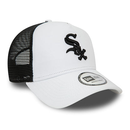 Casquette Trucker A-Frame MLB League Essential Chicago White Sox blanc-noir NEW ERA
