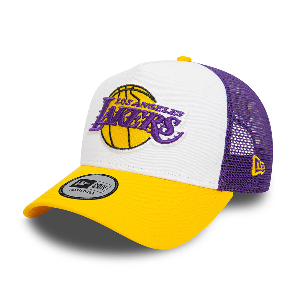 Casquette Trucker NBA Rear Arch A-Frame L.A. Lakers blanc-jaune-violet PATAGONIA