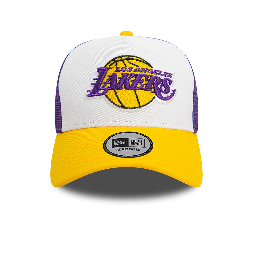 Casquette Trucker NBA Rear Arch A-Frame L.A. Lakers blanc-jaune-violet PATAGONIA