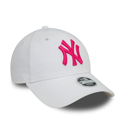 Casquette Femme 9FORTY MLB League Essential New York Yankees blanc-rose blush NEW ERA