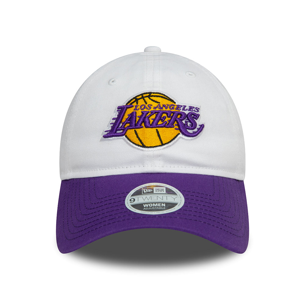 Casquette Femme 9TWENTY NBA White Crown L.A. Lakers blanc-violet NEW ERA