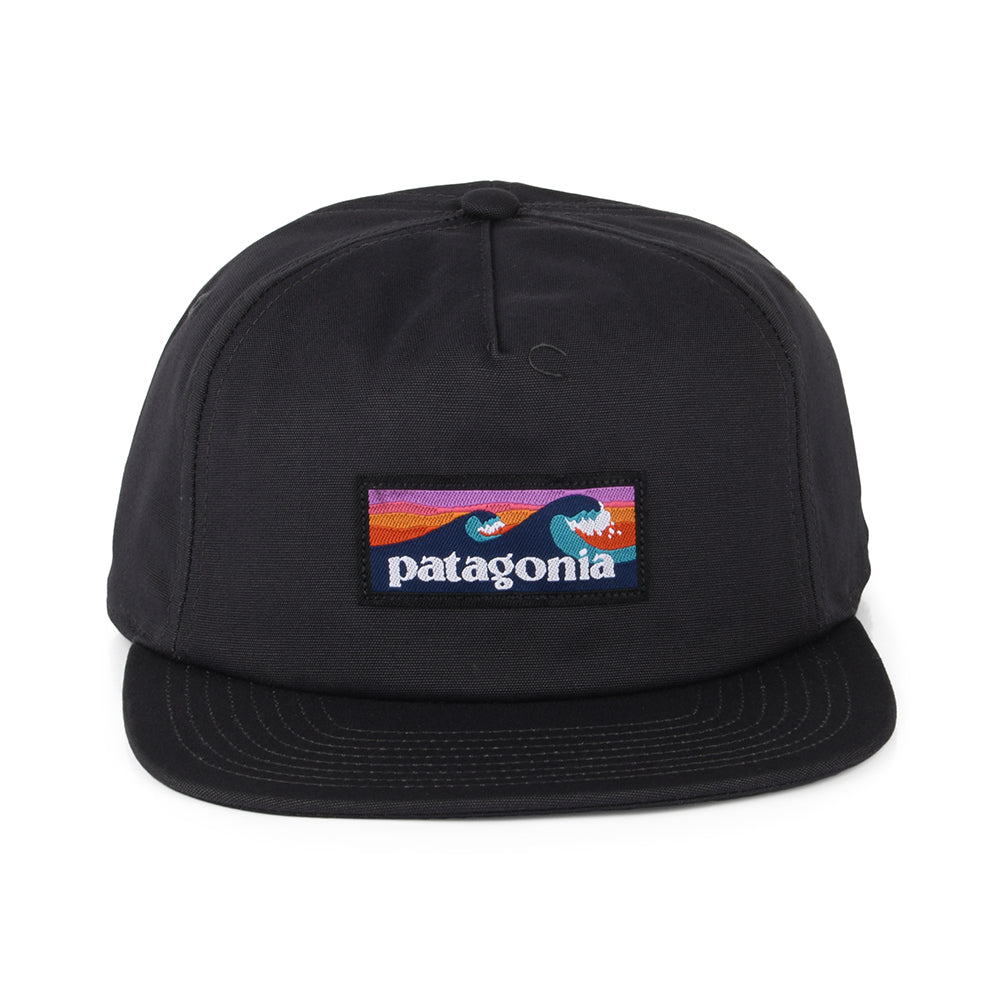 Casquette en Coton Bio Boardshort Label Funfarer noir encre PATAGONIA