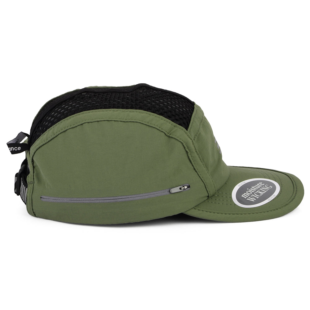 Casquette 5 Panel Pliable Running Stash olive foncé NEW BALANCE