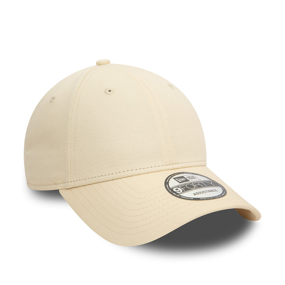 Casquette 9FORTY NE Essential Vierge en Coton crème NEW ERA