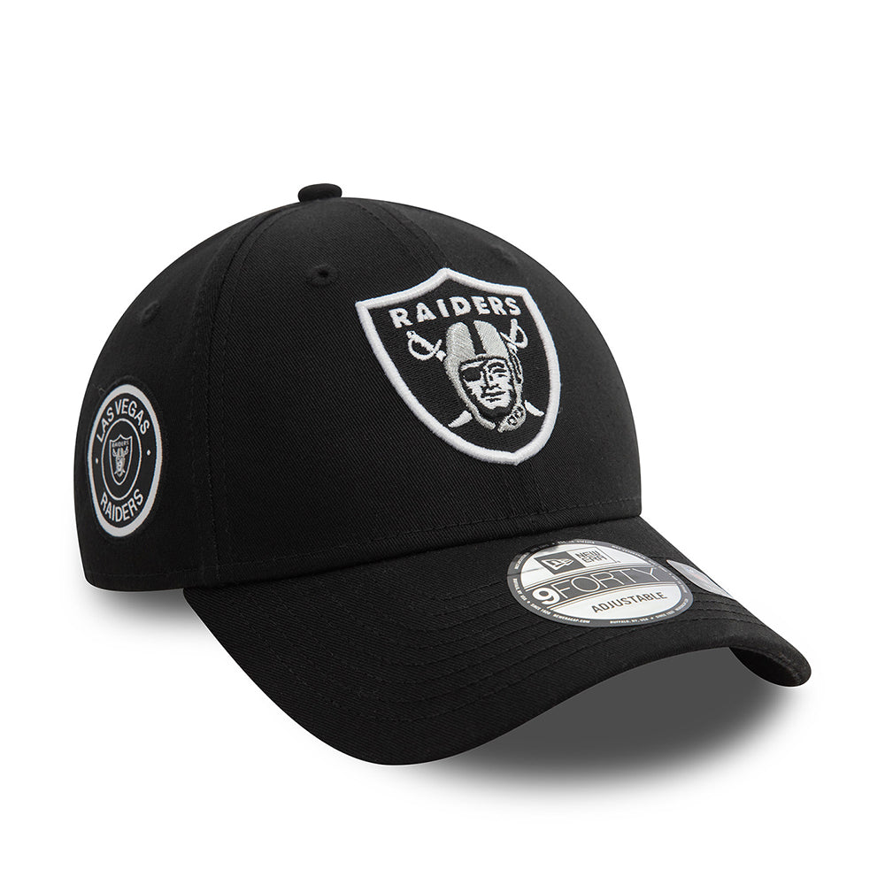 Casquette 9FORTY NFL Side Patch Las Vegas Raiders noir NEW ERA