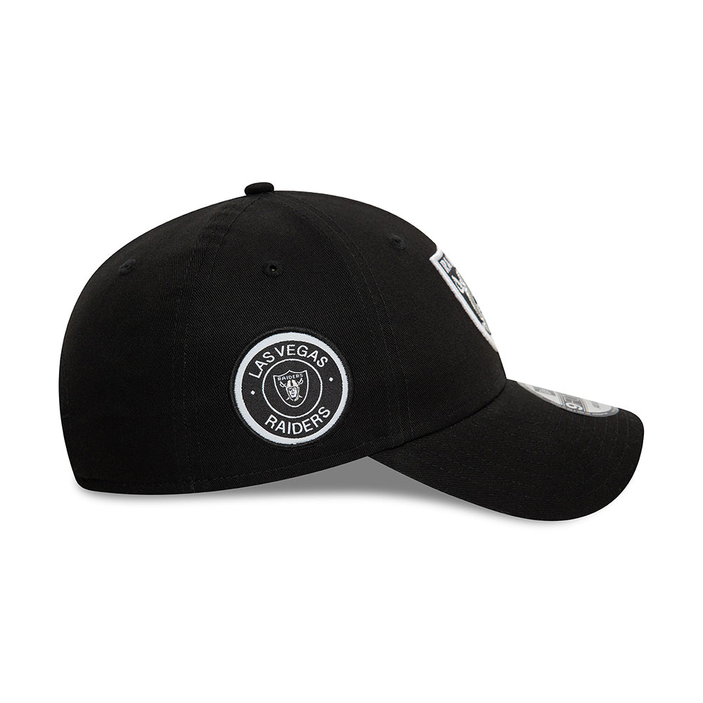 Casquette 9FORTY NFL Side Patch Las Vegas Raiders noir NEW ERA