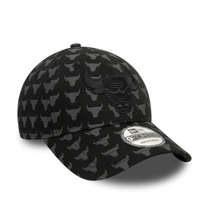 Casquette 9FORTY NBA Monogram Chicago Bulls noir NEW ERA