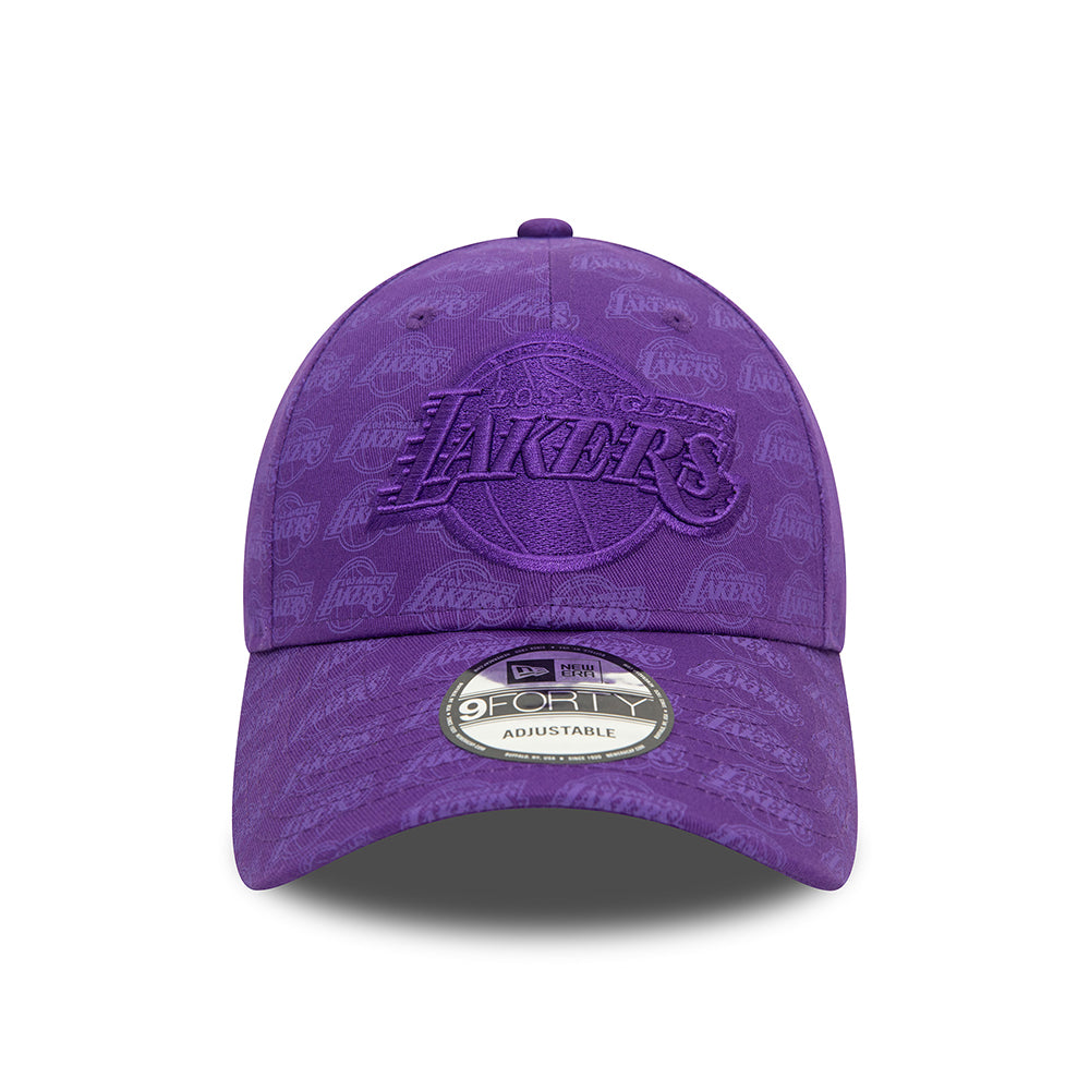 Casquette 9FORTY NBA Monogram L.A. Lakers violet NEW ERA