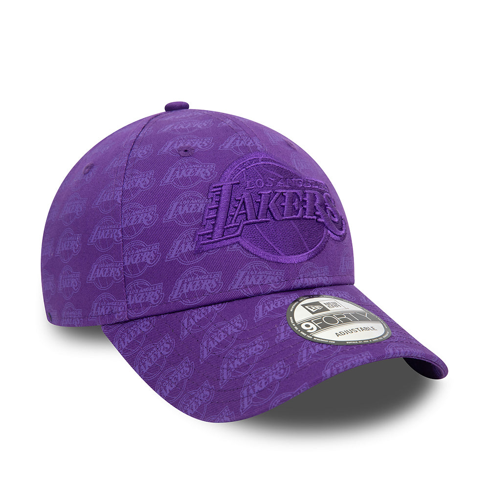 Casquette 9FORTY NBA Monogram L.A. Lakers violet NEW ERA