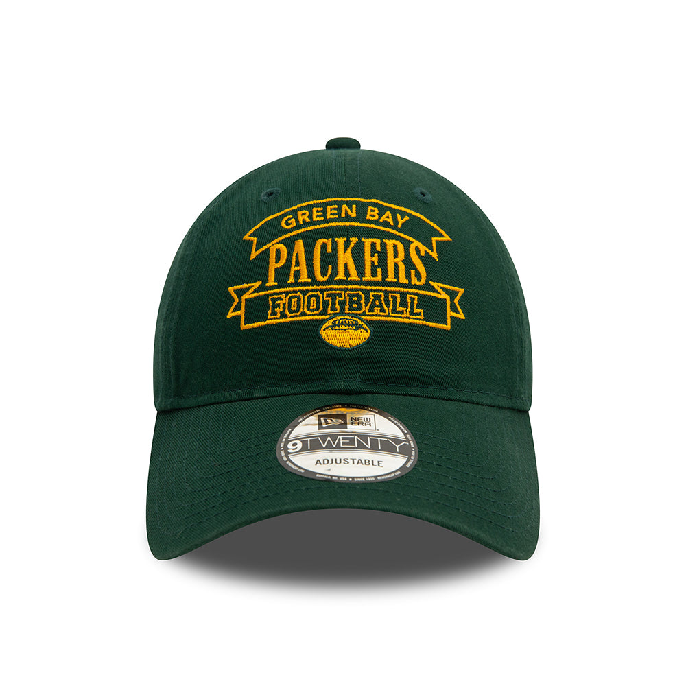 Casquette 9TWENTY NFL Retro Green Bay Packers vert foncé NEW ERA