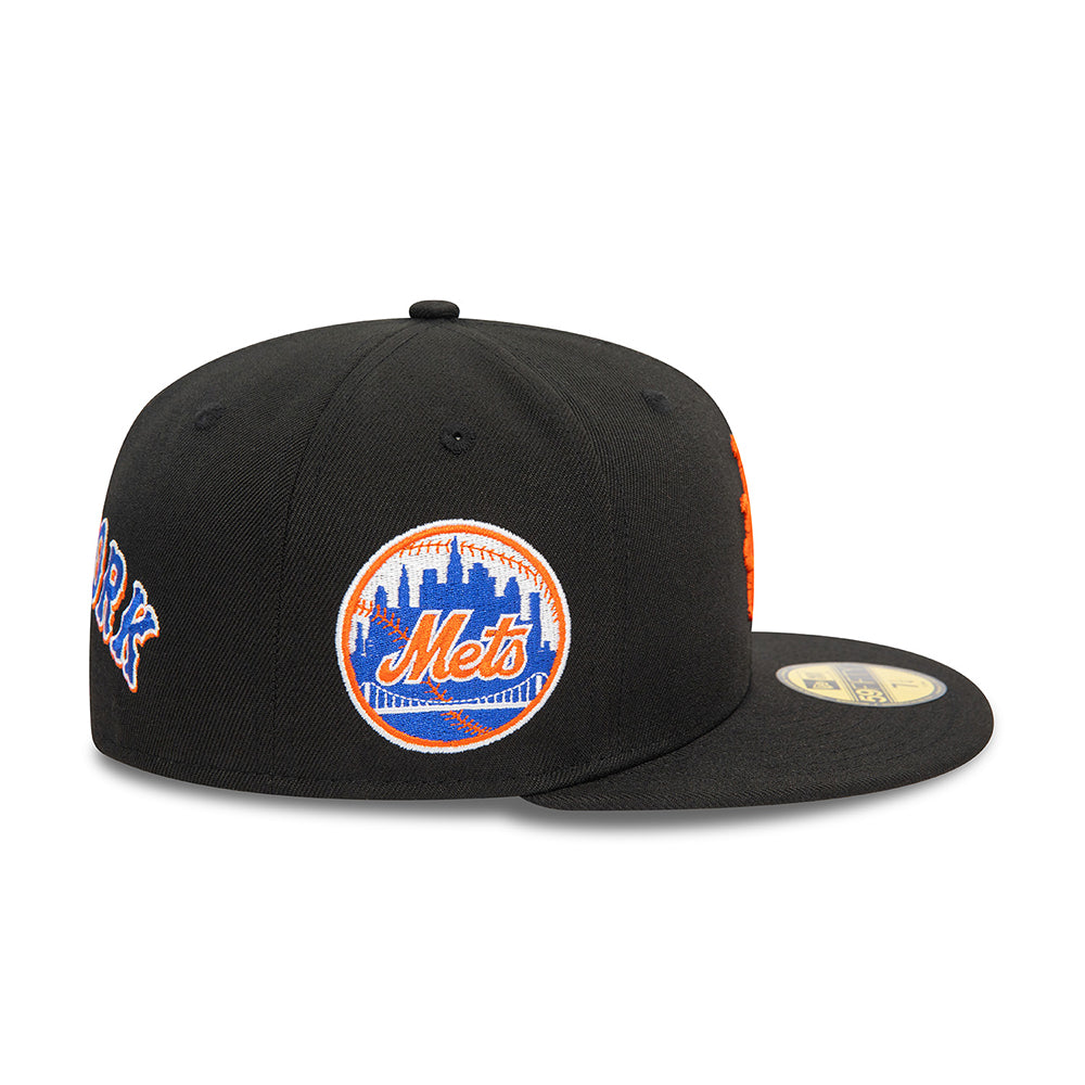 Casquette 59FIFTY MLB Upside Down AOP New York Mets noir-orange NEW ERA
