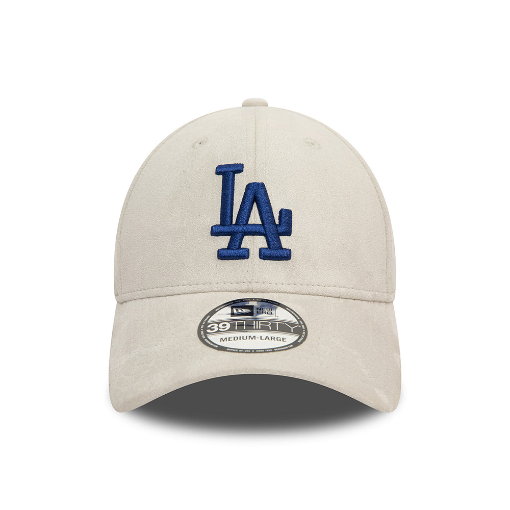Casquette 39THIRTY MLB Faux Suede L.A. Dodgers gris-bleu marine NEW ERA