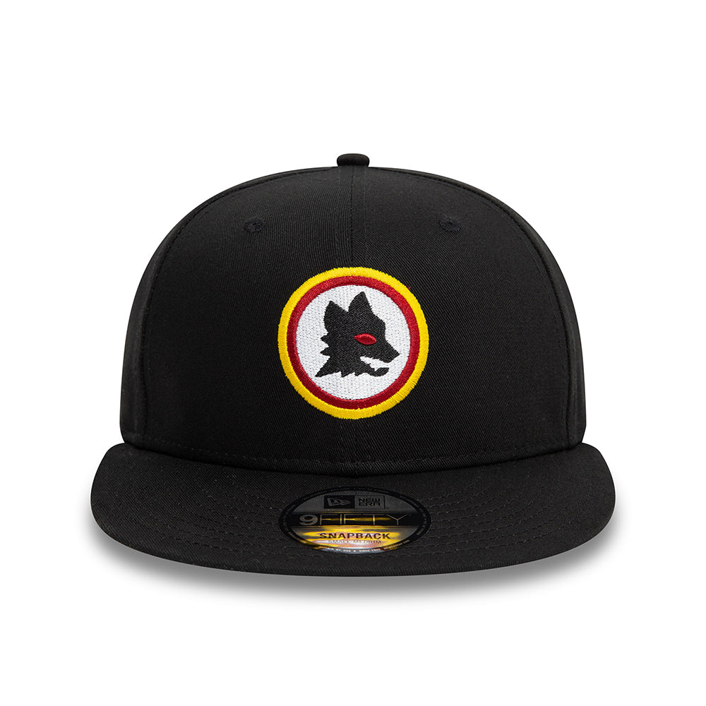 Casquette Snapback 9FIFTY Lupetto AS Roma noir NEW ERA