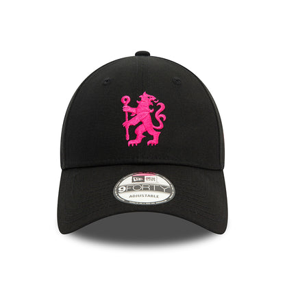 Casquette 9FORTY Lion Crest Chelsea FC noir-rose vif NEW ERA