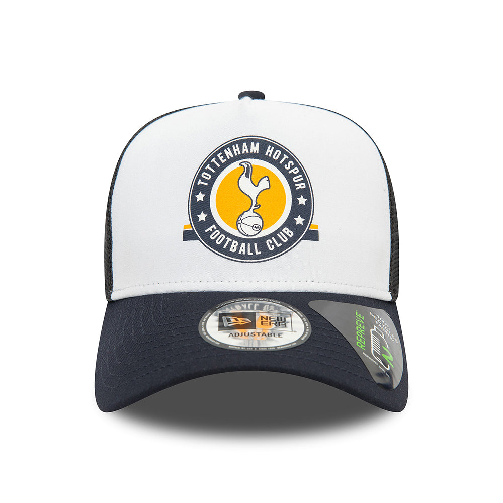 Casquette Trucker Graphic Repreve A-Frame Tottenham Hotspur FC bleu marine-blanc NEW ERA