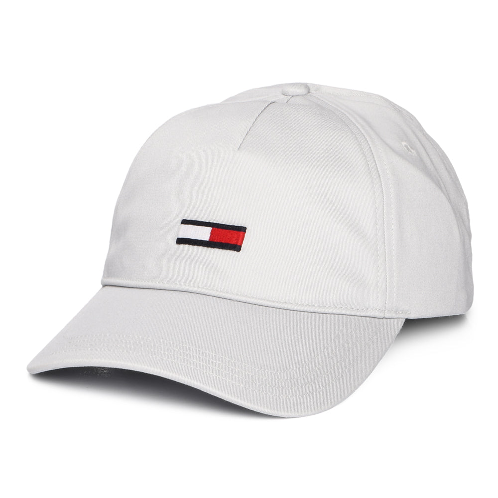 Casquette TJW Elongated Flag gris clair TOMMY HILFIGER