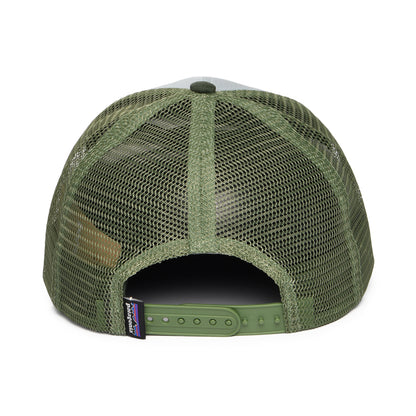 Casquette Trucker en Coton Bio LoPro P-6 Logo bleu clair-forêt PATAGONIA