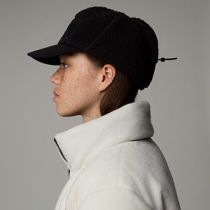 Casquette 5 Panel Hydrofuge en Polaire Avec Protège-Oreilles Cragmont noir THE NORTH FACE