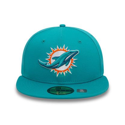 Casquette 59FIFTY NFL OTC Miami Dolphins bleu sarcelle NEW ERA