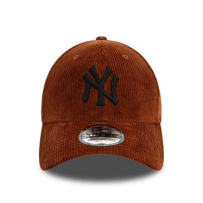 Casquette 39THIRTY MLB Cord New York Yankees marron-noir NEW ERA