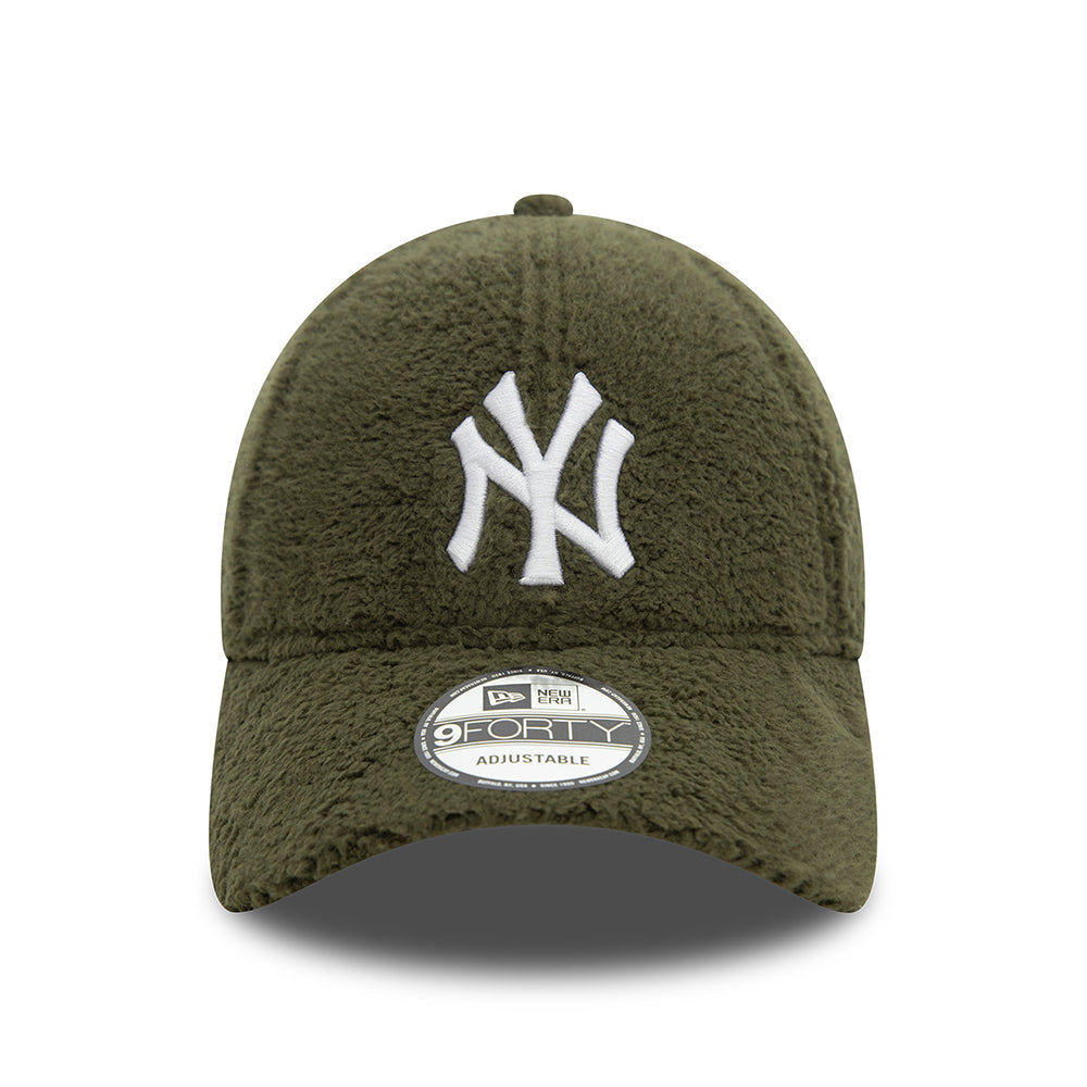 Casquette 9FORTY MLB Borg New York Yankees olive-blanc NEW ERA
