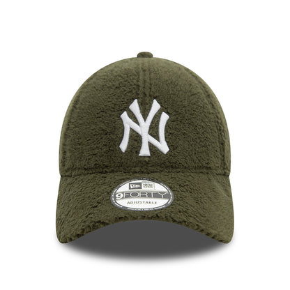 Casquette 9FORTY MLB Borg New York Yankees olive-blanc NEW ERA