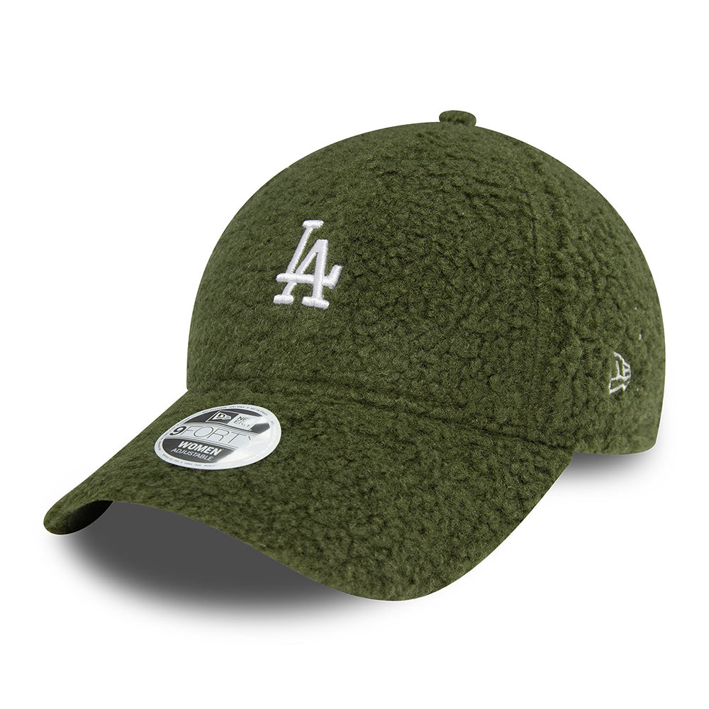 Casquette Femme 9FORTY MLB Borg L.A. Dodgers olive-blanc NEW ERA