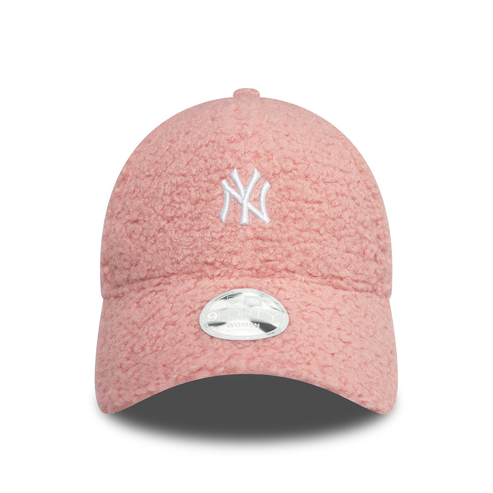 Casquette Femme 9FORTY MLB Borg New York Yankees rose blush-blanc NEW ERA